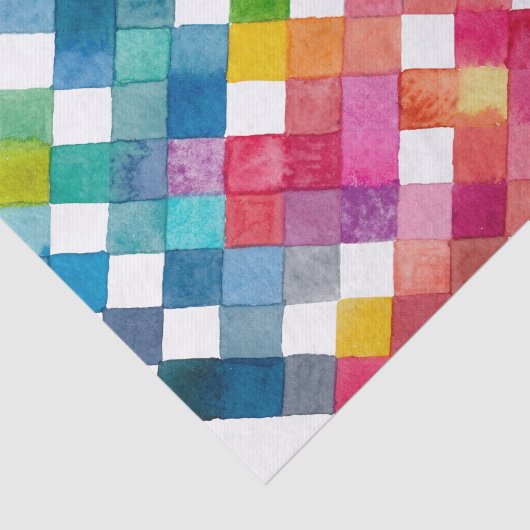 Farbquadrate für Kunstdruckpapier Seidenpapier (Ausschnitt)