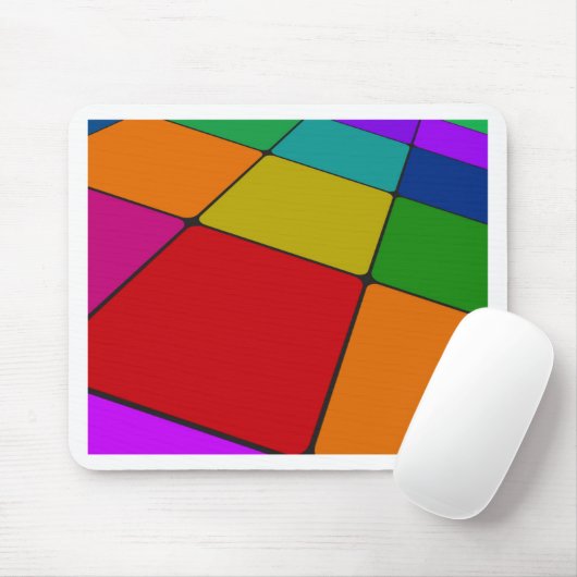 Farbquadrate Mousepad (Mit Mouse)