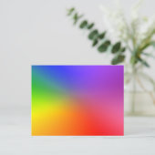 Farbrad: Abstrakte Farben Postkarte (Stehend Vorderseite)