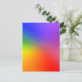 Farbrad: Abstrakte Farben Postkarte (Stehend Vorderseite)