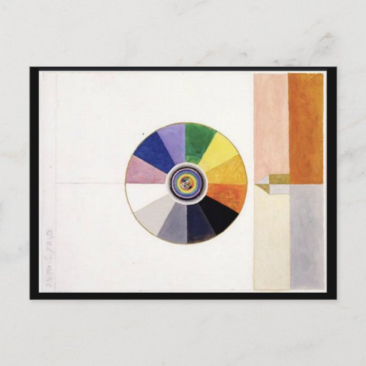 Farbrad, Abstrakte Kunst Postkarte (Vorderseite)