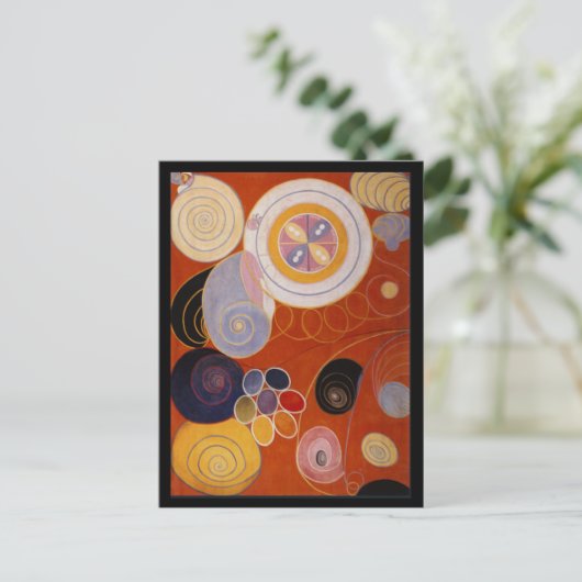 Farbrad, Abstrakte Kunst Postkarte (Stehend Vorderseite)