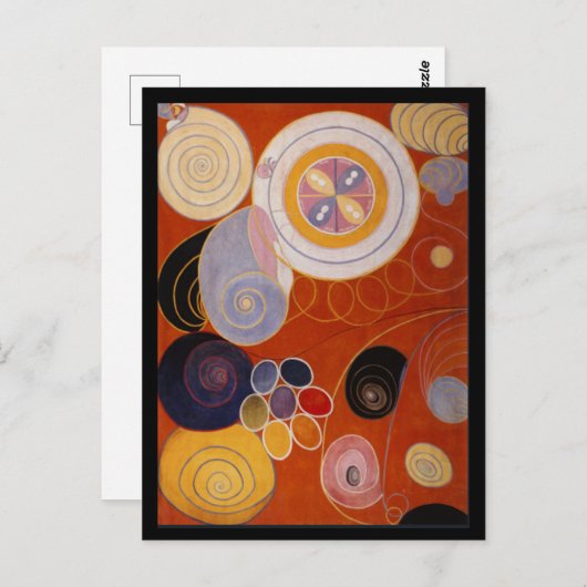 Farbrad, Abstrakte Kunst Postkarte (Vorne/Hinten)