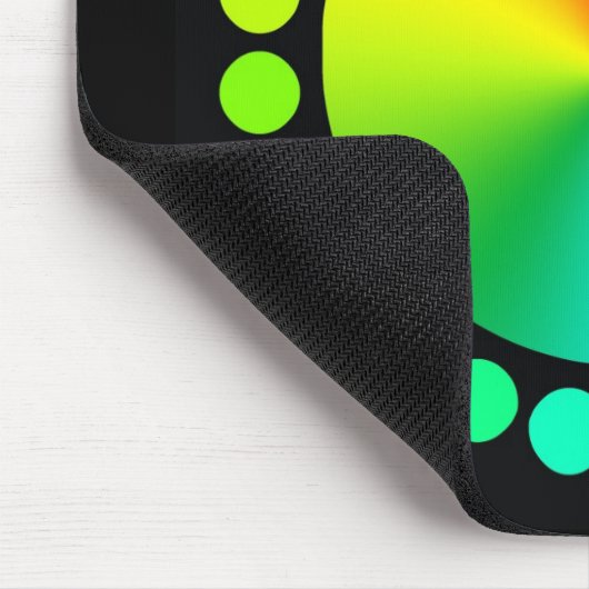 Farbrad auf Schwarzem Mousepad (Ecke)