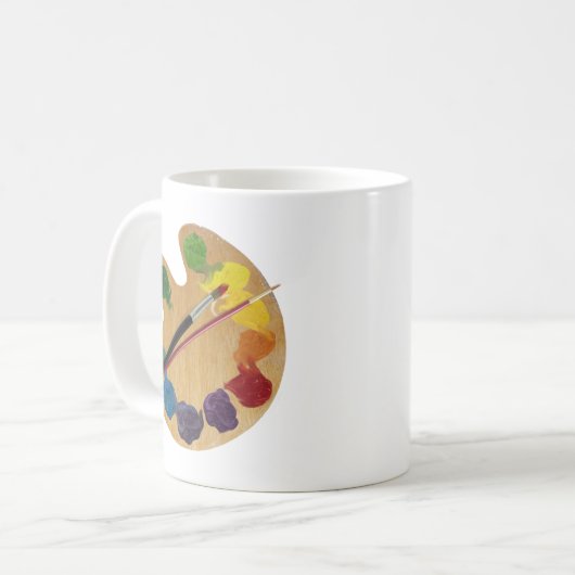 Farbrad des Künstlers Kaffeetasse (Vorderseite Links)