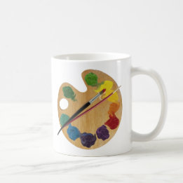 Farbrad des Künstlers Kaffeetasse
