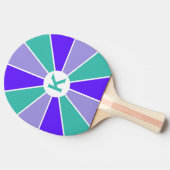 Farbrad / Drehpongpaddel Tischtennis Schläger (Seitenansicht)