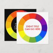 Farbrad Einladung (Vorne/Hinten)