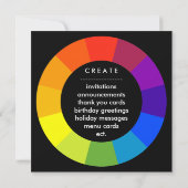 Farbrad Einladung (Rückseite)