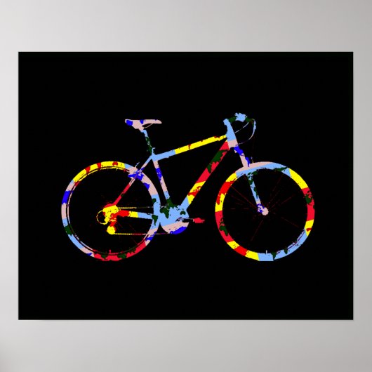 Farbrad - Fahrraddekor Poster (Vorne)
