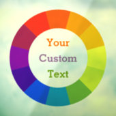 Farbrad Fensteraufkleber (Blatt 3)