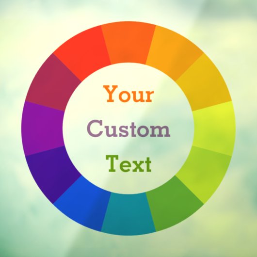 Farbrad Fensteraufkleber (Blatt 3)