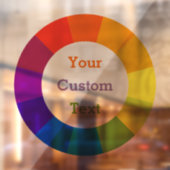 Farbrad Fensteraufkleber (Blatt 2)