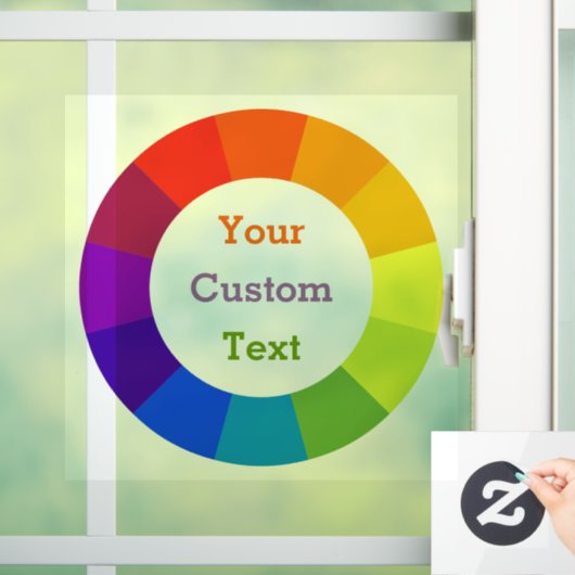 Farbrad Fensteraufkleber (Zuhause)