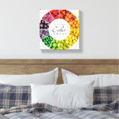 Farbrad für Obst und Gemüse (12 Farben) Leinwanddruck (Insitu (Schlafzimmer))