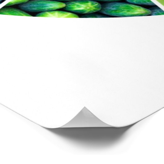 Farbrad für Obst und Gemüse (12 Farben) Poster (Ecke)