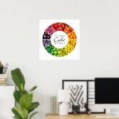 Farbrad für Obst und Gemüse (12 Farben) Poster (Heimbüro)