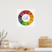 Farbrad für Obst und Gemüse (12 Farben) Poster (Küche)