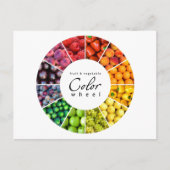 Farbrad für Obst und Gemüse (12 Farben) Postkarte (Vorderseite)