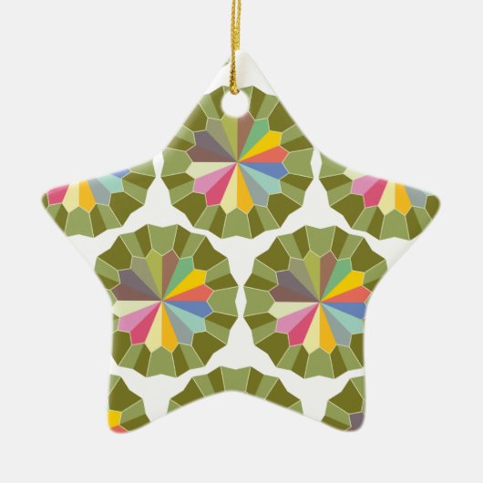 Farbrad gemustert keramikornament (Vorne)