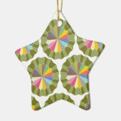 Farbrad gemustert keramikornament (Links)