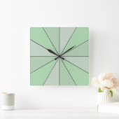 Farbrad grün quadratische wanduhr (Zuhause)