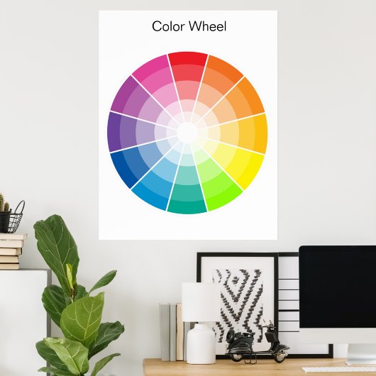 Farbrad - Licht Poster (Heimbüro)