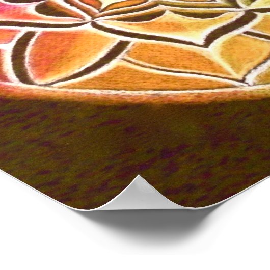 Farbrad Mandala Poster (Ecke)