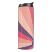 Farbrad-Muster für Monogramm Lila und rosa Blush Thermosbecher (Nach links gedreht)