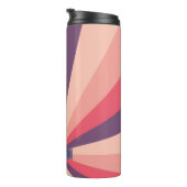 Farbrad-Muster für Monogramm Lila und rosa Blush Thermosbecher (Nach rechts gedreht)