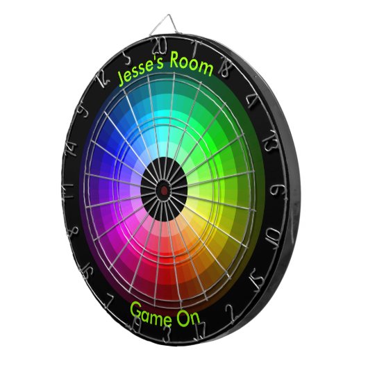 Farbrad personalisiert dartscheibe (Vorderseite rechts)