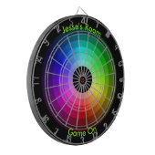 Farbrad personalisiert dartscheibe (Vorderseite Links)