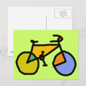 Farbrad Postkarte (Vorne/Hinten)