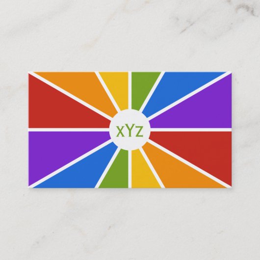 Farbrad / Rays custom business cards Visitenkarte (Vorderseite)