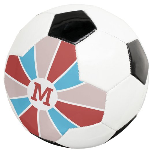 Farbrad / Rays custom monogram soccer ball (Dreiviertel)