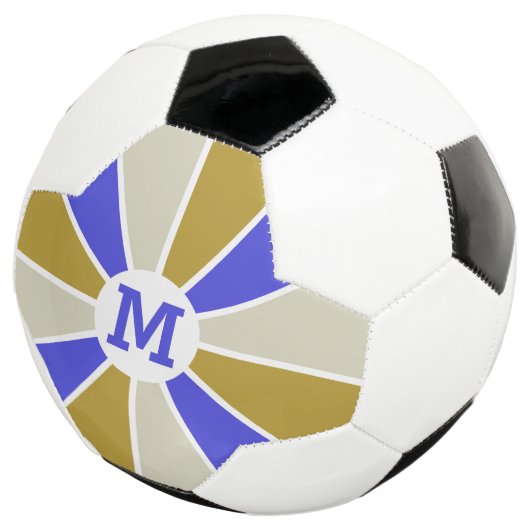 Farbrad / Rays custom monogram soccer ball (Dreiviertel)