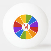 Farbrad / Rays custom ping pong balls Tischtennisball (Rückseite)