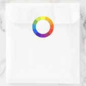 Farbrad Runder Aufkleber (Tasche)