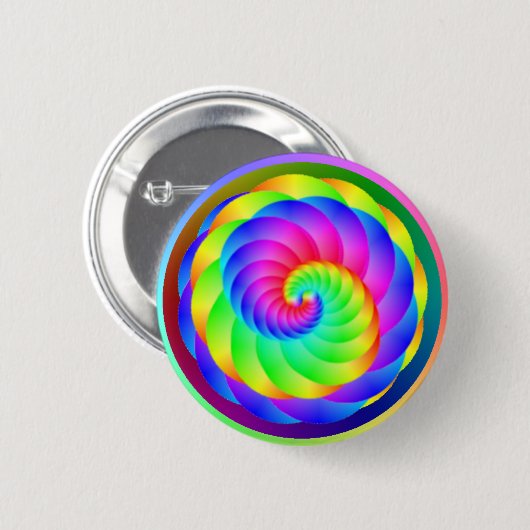 Farbrad-Spiralen-Knopf Button (Vorne & Hinten)