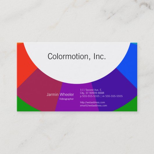 Farbrad Visitenkarte (Vorderseite)