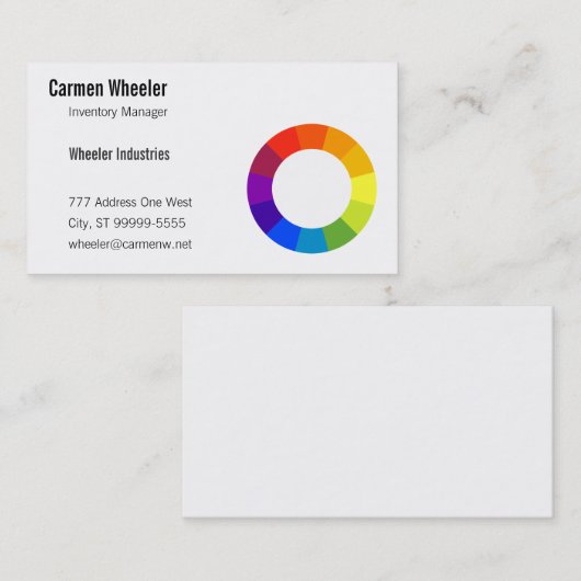 Farbrad Visitenkarte (Vorne/Hinten)