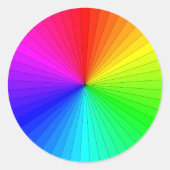 Farbradaufkleber Runder Aufkleber (Vorderseite)