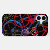Farbräder schwarz iPhone hülle (Rückseite (Horizontal))