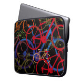 Farbräder schwarz laptopschutzhülle (Vorderseite Links)