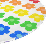 Farbräderharmonie im Blumendesign Schneidebrett (Ecke)