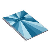 Farbräderschattierungen mit personalisiertem Namen Notizblock (Rechte Seite)