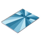 Farbräderschattierungen mit personalisiertem Namen Notizblock (Linke Seite)