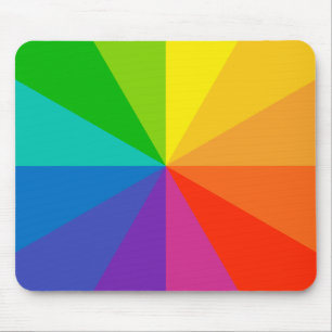 Farbradtheorie Schulwissenschaft helle Scheibenleu Mousepad
