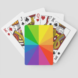 Farbradtheorie Schulwissenschaft helle Scheibenleu Spielkarten