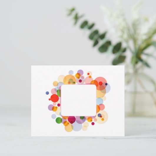 Farbrahmen Postkarte (Stehend Vorderseite)